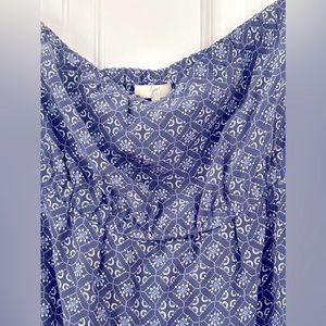 Joie Silk maxi strapless dress size XS blue